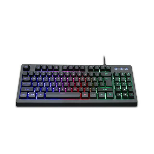 facefd Luminous Wired Mechanical Keyboard 89 Keys Home School Business Work Notebook Desktop Key Board Replacement Upgrade
