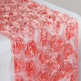 thumbnail image 3 of Efavormart COUTURE Rosettes on Lace Premium Table Runner For Weddings Party Decor Fit Rectangle and Round Table - Rose Quartz, 3 of 3
