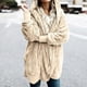 thumbnail image 5 of Abrigo de mujer, chaqueta de felpa, chaqueta con capucha, abrigo de invierno de gran tamaño, abrigo corto, cárdigan cálido, chaqueta con capucha, chaqueta de invierno con bolsillos (3XL), 5 of 5