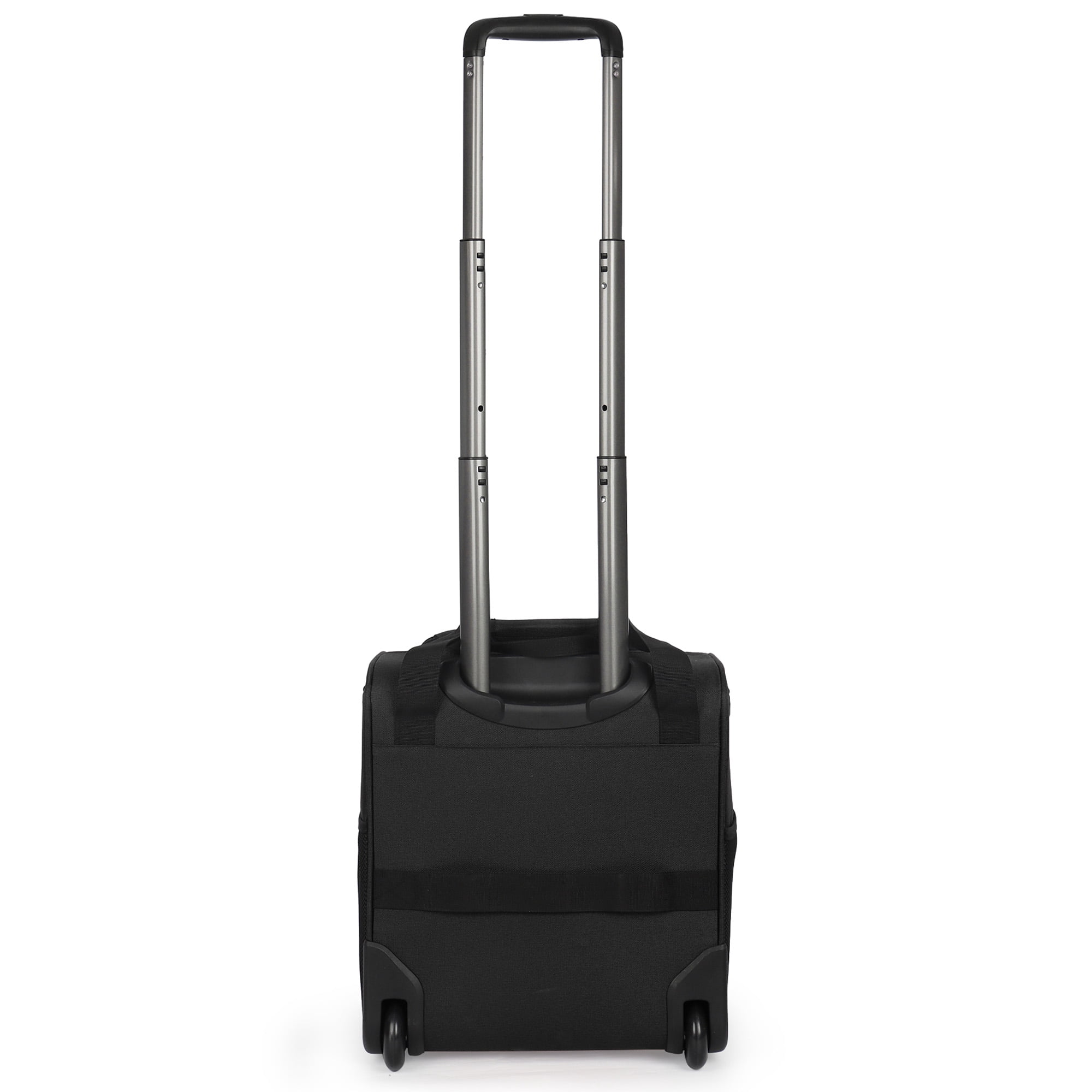 New York Xpress 16" Underseat Carry-on Luggage Lightweight Softside Rolling Suitcase with 2 Wheels, Black - TA13