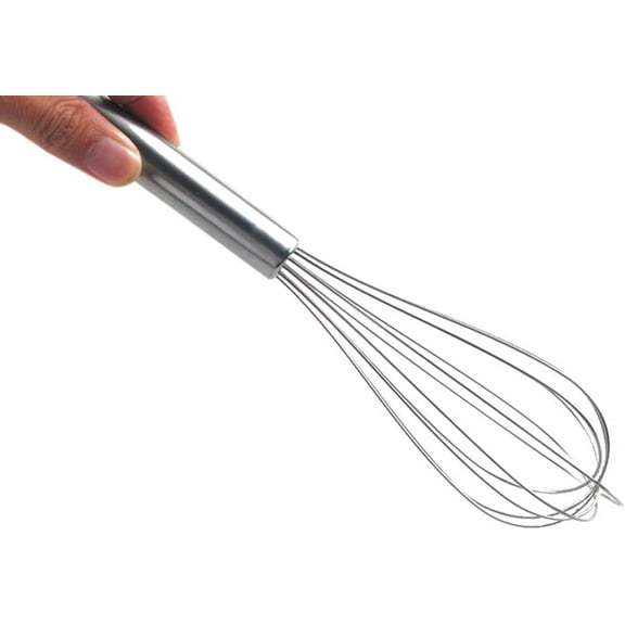 NZM 8 inch Stainless Steel Whisk, Professional Whisk for Kitchen, Balloon Wire Whisks for Cooking