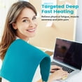 thumbnail image 6 of 12" x 24" Heating Pad with 3 Heat Settings Auto Shut Off,Machine Washable Removable Cover Blue, 6 of 9