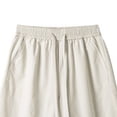 thumbnail image 6 of Lenago Men's Shorts Athletic Mens Shorts Casual Men's Casual Fashion Solid Color Elastic Waist Pocket Outdoor Sports Shorts Pants Beige M, 6 of 6