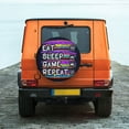 thumbnail image 7 of DouZhe Waterproof Spare Tire Cover, Eat Sleep Game Repeat Gaming Design Prints Adjustable Wheel Covers Fit for Jeep Trailer RV SUV Car, 16 inch, 7 of 7