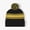 BLACK1, variant on Knit Beanie with Pom - Block Stripes Collection