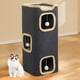 thumbnail image 4 of Cama para gatos cubierta protectora de muebles para gatos con bola esponjosa, cubo para gatos, casa para gatos de interior con rechinantes Tres capas, 4 of 6