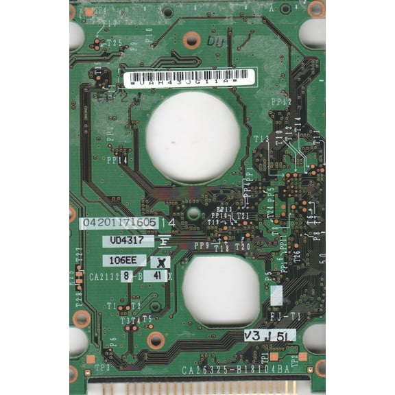 MHT2060AH, PN CA06377-B16600C1, Fujitsu 60GB IDE 2.5 PCB