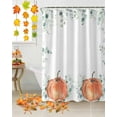 Wohnkutu Fall Thanksgiving Small Stall Shower Curtains Set with 10