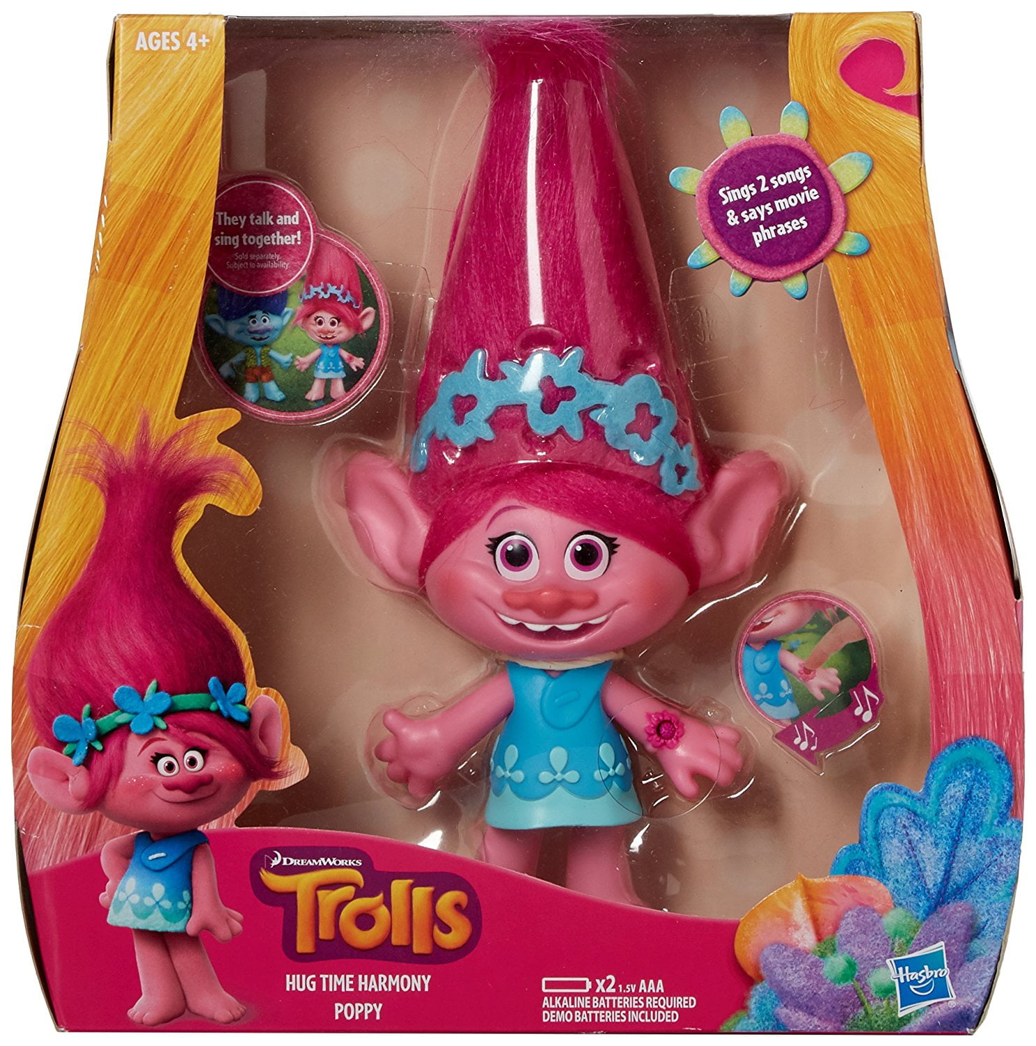 dreamworks trolls branch hug time harmony figure
