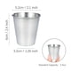 thumbnail image 3 of Juego de 12 vasos de chupito, vaso de aguardiente de acero inoxidable, estampado perla, 3 of 6