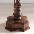 thumbnail image 2 of Jofran Global Archive Hand Carved Solid Mango Wood Pedestal Table, 2 of 13
