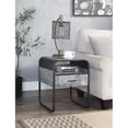 thumbnail image 2 of Mesa auxiliar cuadrada con cajón Table Acme, color gris hormigón, 2 of 8
