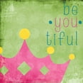 thumbnail image 2 of Sundance Graphics 15x15 White Modern Wood Framed Museum Art Print Titled - Be You Crown I, 2 of 4
