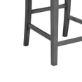 thumbnail image 6 of Graham Set of 2 Gray Finish Upholstered Seat Counter Height Chair, 6 of 6