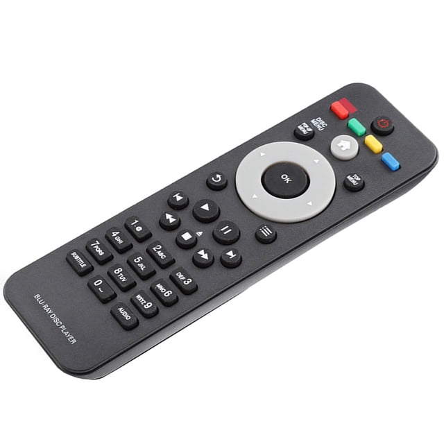 Mando A Distancia de Botón Grande Para Reproductor Blurayrc 2820, Material ABS Duradero, Multifunció con Larga Distancia Distancia de Transmisión y Fáceno Operaconn