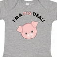thumbnail image 4 of Inktastic I'm a Pig Deal Cute Pig Pun Boys or Girls Baby Bodysuit, 4 of 5