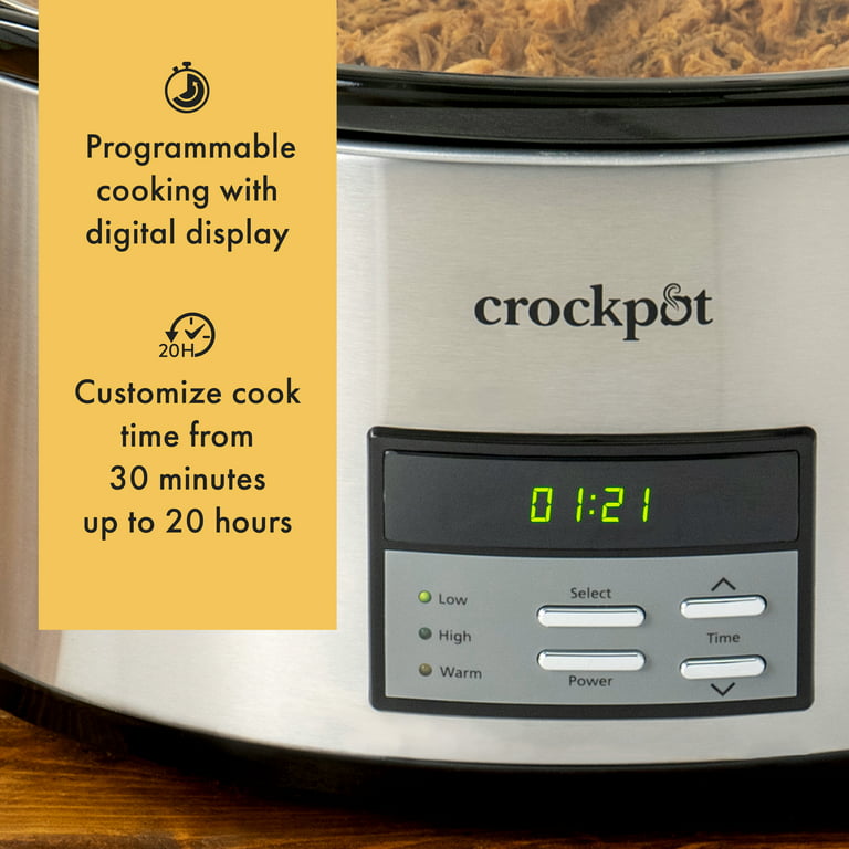  Crock-pot SCCPVS642-S Choose-A-Crock Programmable Slow Cooker,  6 quart/4 quart/2 x 1.5 quart, Silver: Home & Kitchen
