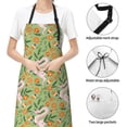thumbnail image 6 of Uemuo Snake And Floral Pattern Waterproof Apron Adjustable Dishwasher Apron- Apron for Women Men Heavy Duty Work Apron for Dishwashing Chemical Lab, 6 of 9