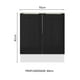 thumbnail image 2 of Gabinete Bajo Cocina Madesa Lux 70cm Sin Encimera Blanco y Negro, 2 of 5