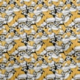 thumbnail image 1 of oneOone Cotton Flex Yellow Fabric Skull Sewing Material Print Fabric By The Yard 40 Inch Wide, 1 of 4