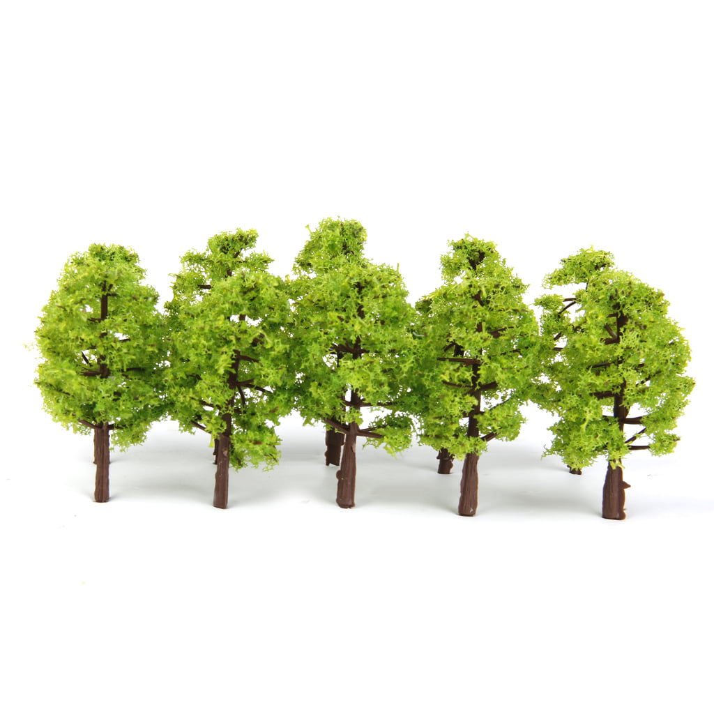 40Pcs Plastic Model Trees Layout Train Scene 1:150 Scale