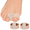 Beige,S*2, variant on Bunion Toe Separators for Overlapping Toes Women Men, Gel Toe Spacers with 2 Loops for feet, Toe Straightener(2 Large, 2 Small)