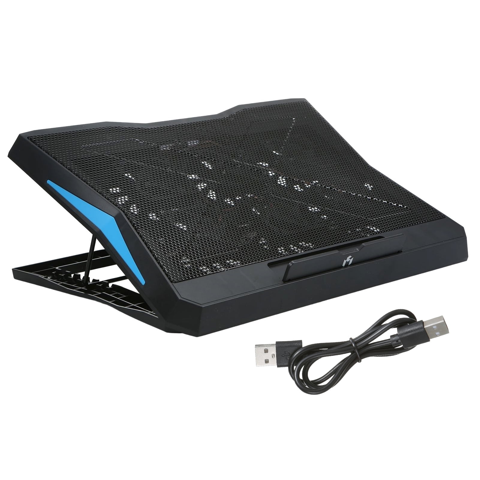 Cooling Foldable Laptop Cooler 6-fan Laptop Cooling Stand Low Noise With 6-level Adjustable Height Dual USB Ports Wide Compatibility