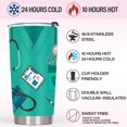 thumbnail image 2 of Nurse Gifts for Women Men, Cool Gifts for Nurses Women Tumbler Cup - Nurse Practitioner Christmas Gifts for Women, Future School Nurse Gifts Coffee Mug, Nurse Nutrition Facts Tumbler 20 oz, 2 of 6