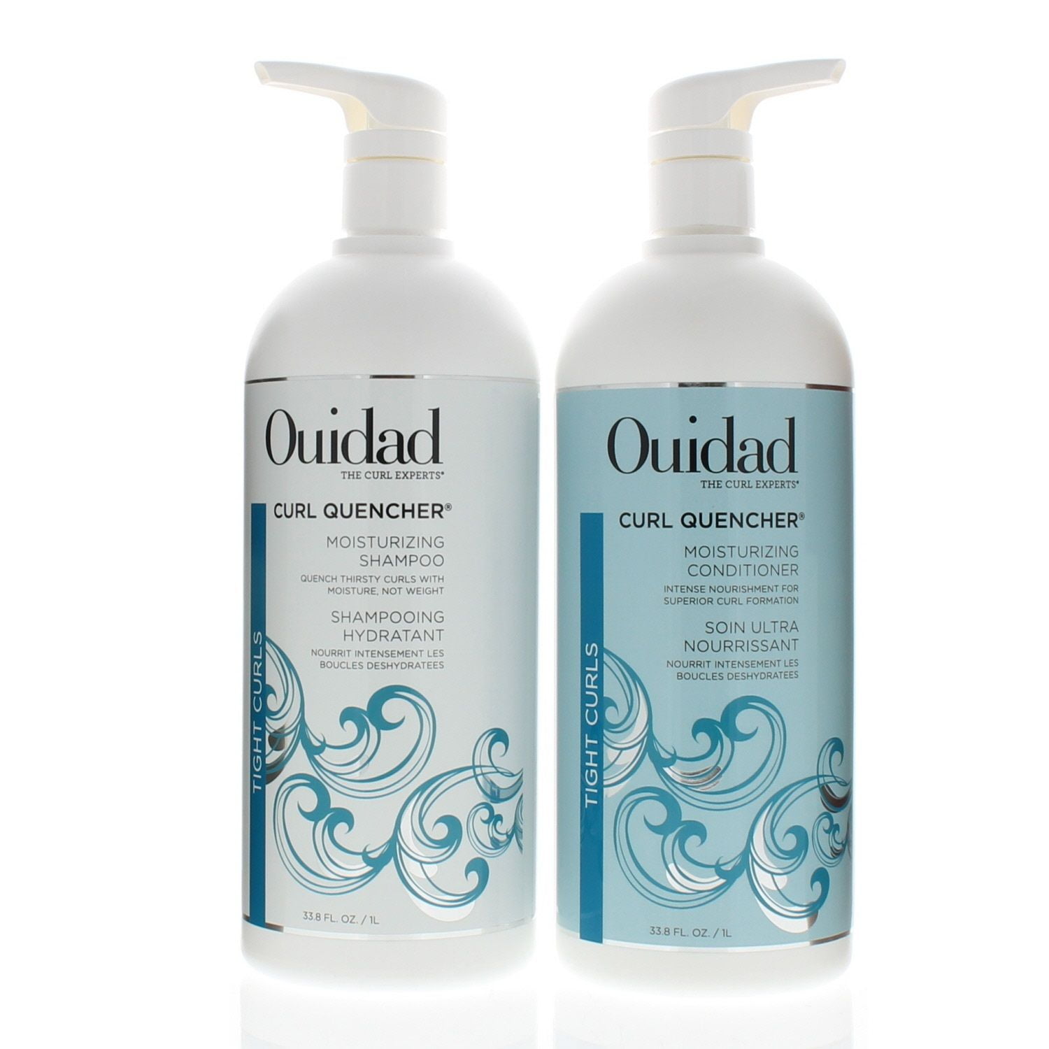 Ouidad Curl Quencher Moisturizing Shampoo and Conditioner 33.8oz/1L DUO