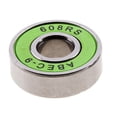 thumbnail image 2 of Ruedas para patines Sunnimix 8 piezas de acero inoxidable ABEC 9 alto rendimiento verde, 2 of 8