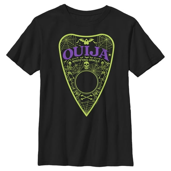 Boy's Ouija Halloween Planchette Graphic Tee Black X Small