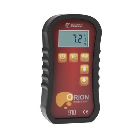 Orion® 910 Pinless Wood Moisture Meter Kit By Wagner Meters | Accurate, Non-Damaging, Deep Depth Lumber Moisture Measurement, On-Site Calibration (Standard Calibrator)