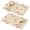 Pioneer Flower Floral-2, variant on Placemat, Pioneer Flower Floral Print Pattern Place Mats Table Mat Set Of 2, PVC Washable Placemats for Party Kitchen Dining Decoration, 18x12 Inch, Fade Resistant