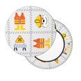 thumbnail image 2 of Hirioo Construction Equipments Worker for Round Bar Stool Seat Covers Washable Stool Cushion Slipcover Elastic Bar Chair Covers for 12-14 Inch Chair-12 inch, 2 of 7