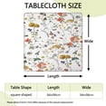 thumbnail image 2 of Pioneer Flower Floral Print Pattern Square Fitted Tablecloth with Elastic Edge,Square Table Cover,Washable Elastic Table Cover for Home Kitchen Party Decor 34"x34", 2 of 6