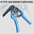 thumbnail image 6 of Type M Nail Ring Pliers Kit with 600pcs M Clips for Fence Fastening, Upholstery Installation, Animals Cages Seasonal Holiday Saving Gifts, 6 of 9