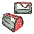 thumbnail image 2 of Small Pet Carrier for Small Dogs and Cats - Waterproof Soft Pet Travel Bag with Meshed Window - TSA Approved Pet Carrier for Cat Travel Bag - 7.9 x 13.8 x 7.9 Inch - Red, 2 of 8