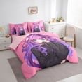 thumbnail image 3 of Feelyou Japanese Anime Girl Bedding Comforter Set 7pcs, Kawaii Princess Full Bedding Set, 3 of 8