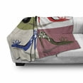 thumbnail image 3 of High Heels Soft Flannel Fleece Throw Blanket, Different Colored Oriental Floral Ornamental High Heel Shoes in Squares Woman, Cozy Plush for Indoor and Outdoor Use, 50" x 70", Multicolor, by Ambesonne, 3 of 6