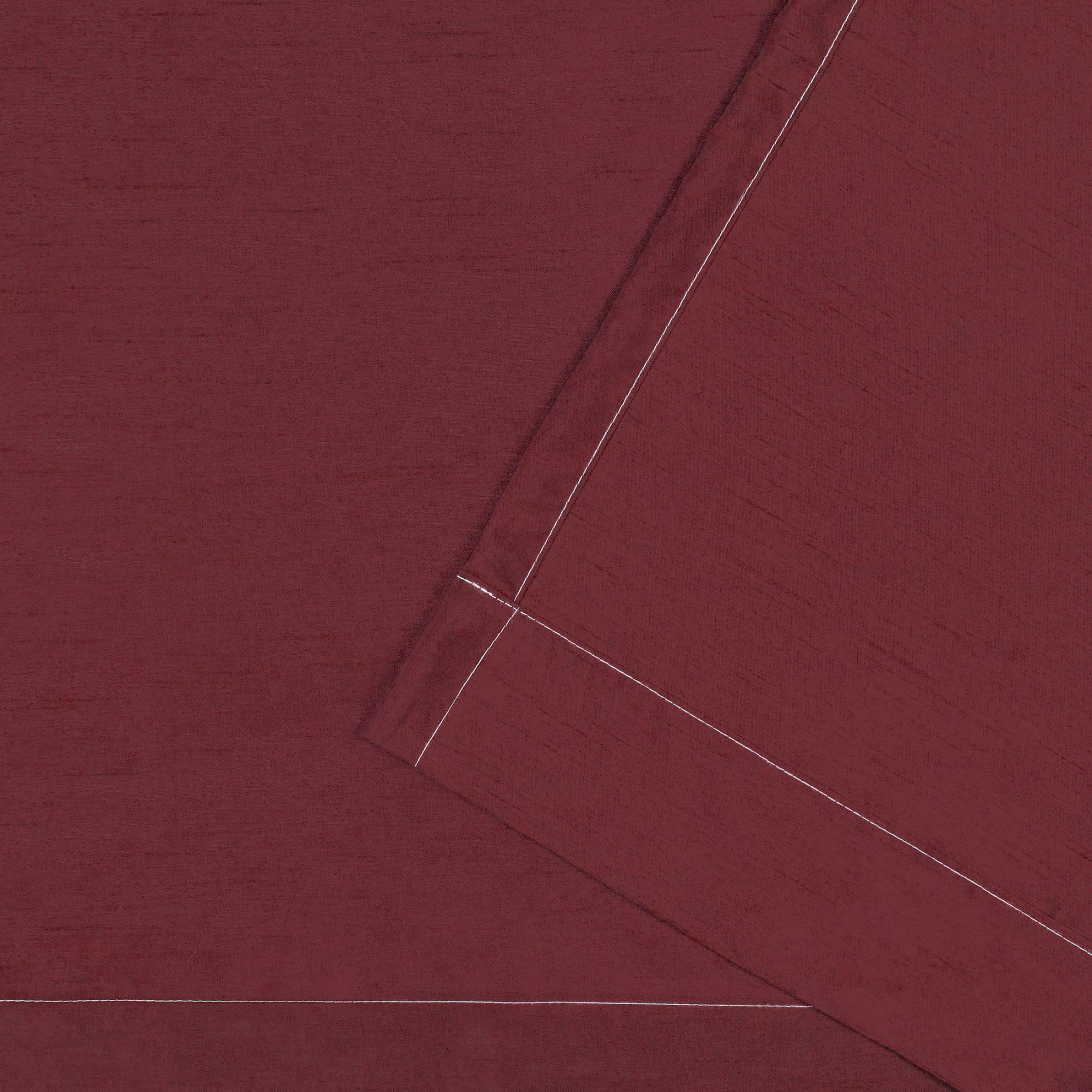 Exclusive Home Chateau Striped Faux Silk Grommet Top Curtain Panel Pair, 54"x63", Burgundy Taupe