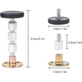thumbnail image 2 of Headboard Stopper Set of 4 Metal Bed Frame Anti Shake Tool Headboard Wall Mount Brackets Adjustable Threaded Bed Frame Anti Shake Tool for Bed, 2 of 4