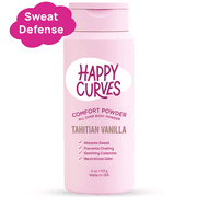 HAPPY CURVES Comfort Powder: Talc Free Anti Chafe Dusting Powder Whole Body Deodorant