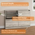 thumbnail image 6 of Shoe Storage Cabinet, Wood Shoe Organizer for Entryway with 4 Flip Drawers, Freestanding Shoe Rack with Adjustable Shelf, Narrow Shoe Dresser for Front Door Entrance(Grey, 47.24" x 32.28" x 9.44"), 6 of 7