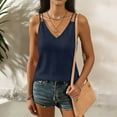thumbnail image 6 of Fmbrln Tank Tops for Women Summer Sleeveless V Neck Lightweight T-Shirts Tops Casual Loose Solid Blouses, 6 of 7