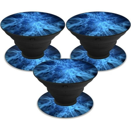 MightySkins POSOCK-Blue Mystic Flames Skin Decal Wrap for Sticker, Blue Mystic Flames - Pack of 3