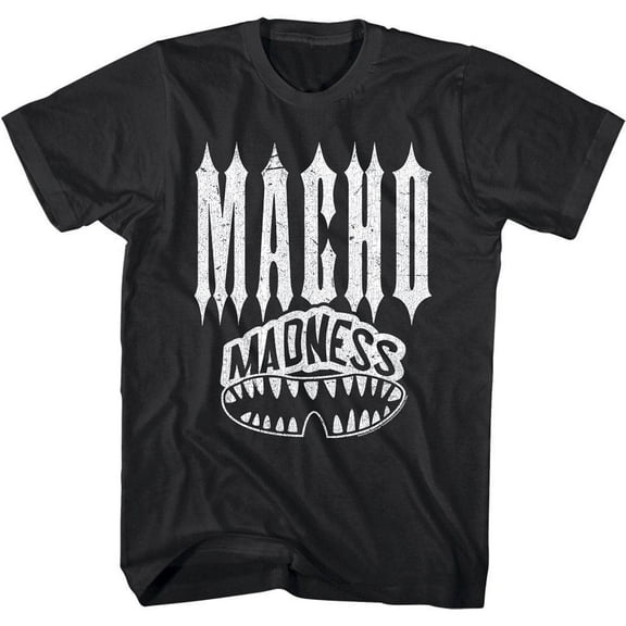 Macho Man Madness Teeth Men's T Shirt (Black, Adult6XL)