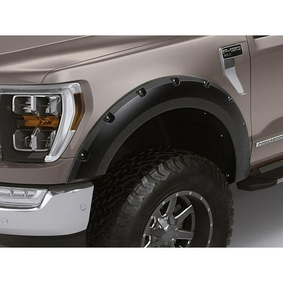 Lund By Realtruck RX311Sb Elite Series Black Rivet Style Standard Rear Fender Flare - 2 Piece Compatible with Select: 1999-2007 Ford F250, 1999-2007 Ford F350 Clearance