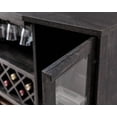 thumbnail image 5 of Home Source Jill Zarin Espresso Bar Cabinet with Curved Glass Doors, 5 of 8