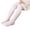 Pink, variant on 2-12 Y Elastic Waist Premium Cotton Girls Pantyhose Ultra Soft Solid Color Twist Pattern Kids Leggings for Daily Wear