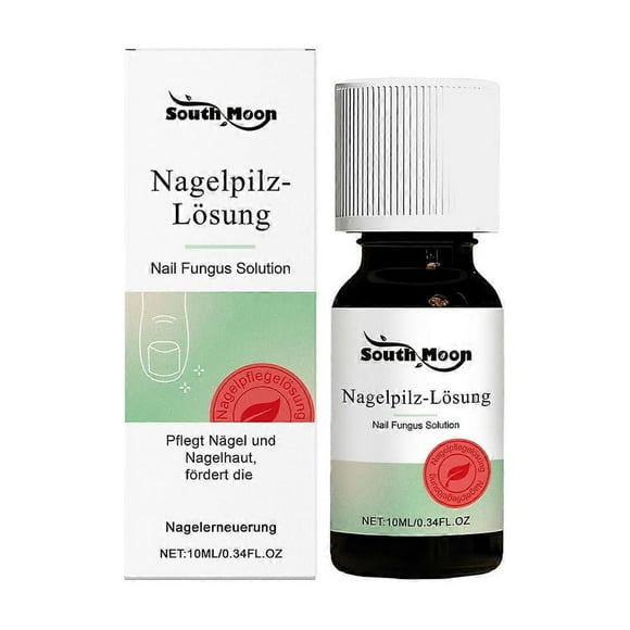 SOUTH MOON Nail Fungus Solution 10ml Toenail Fungus Treatment for Fragile, Discolored & Damaged